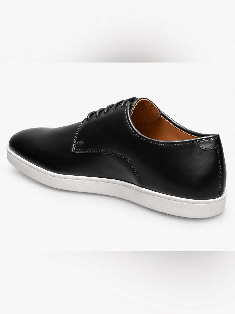 Allen Edmonds Phillip Men's Black Leather Lace-Up Sneakers Size 14 NEW
